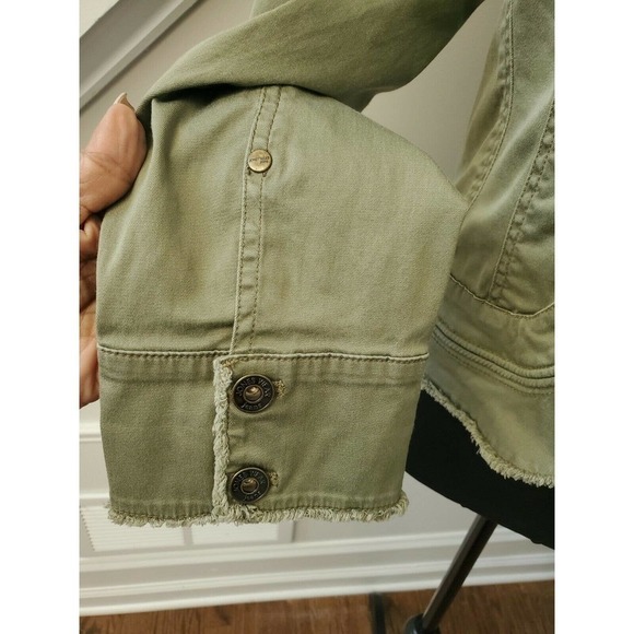 Jones Wear Jeans Women's Green Cotton Long Sleeve Button Casual Jacket - Picture 6 of 13